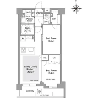 コンフォリア・リヴ文京護国寺【3階】の間取り