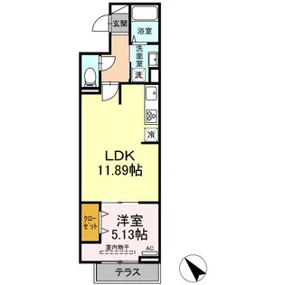 セレスティア西台B【1階】の間取り
