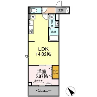 セレスティア西台B【3階】の間取り