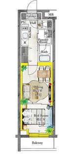 プラネソシエプラス桜台【2階】の間取り