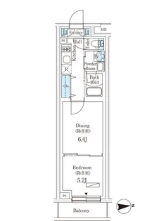 プラネソシエプラス桜台【1階】の間取り
