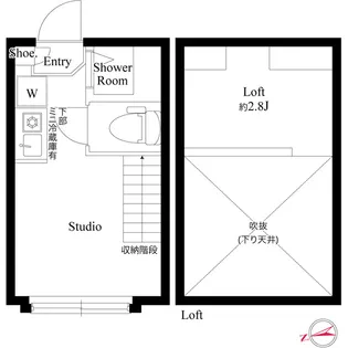 ハーモニーテラス高井戸西【2階】の間取り