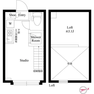ハーモニーテラス高井戸西【1階】の間取り