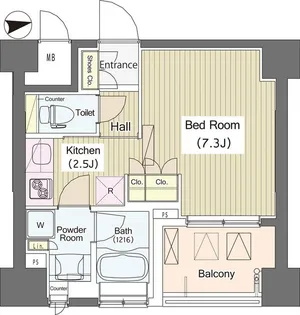 IーSUITE HIGASHINAKANO【1階】の間取り