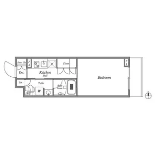 レジデンス新宿中落合スクエア【1階】の間取り
