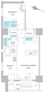 プレディアコート板橋【401号室号室】の間取り