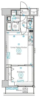 MIND SHIMURASAKAUE【5階】の間取り