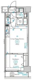 MIND SHIMURASAKAUE【2階】の間取り