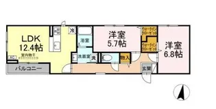 サウスヒルズ世田谷【2階】の間取り
