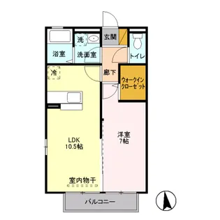 クレール上落合【1階】の間取り