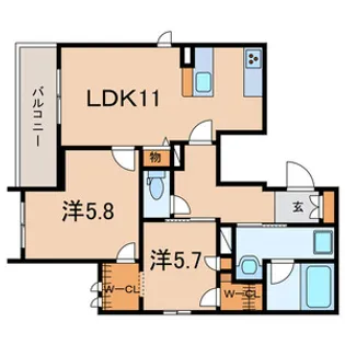 シャーメゾン南大塚【3階】の間取り