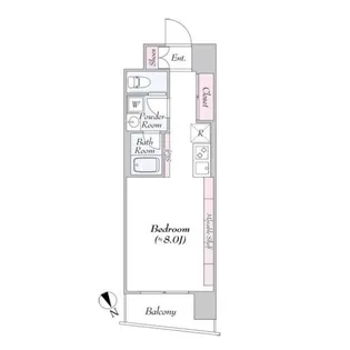 ヴァンテ・アン神楽坂【3階】の間取り