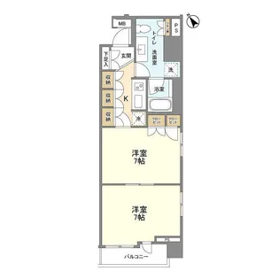 クインテット恵比寿【6階】の間取り