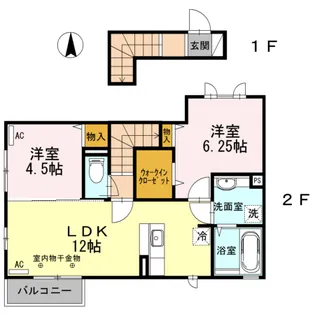 フェリオ【2階】の間取り