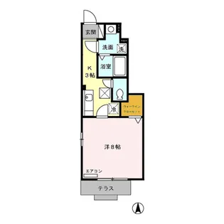 サニーハイツ【1階】の間取り