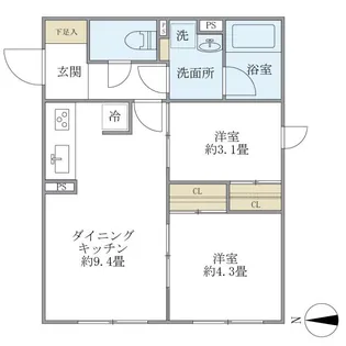 D’S VARIE練馬レジデンス【4階】の間取り