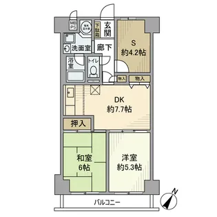 メゾン新板橋【5階】の間取り