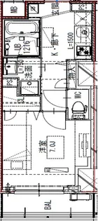 フロンティアレジデンス板橋【4階】の間取り