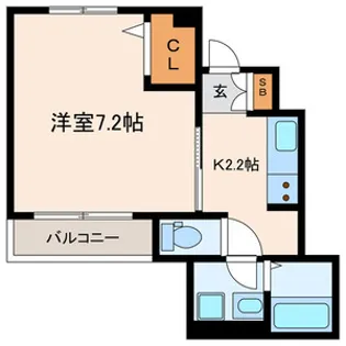 マミハイム【1階】の間取り