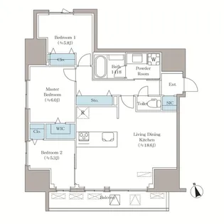 VISTA西早稲田【11階】の間取り