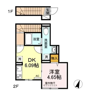 ラリュール赤塚I【2階】の間取り