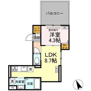 (仮称)中野区鷺宮3丁目PJ【3階】の間取り