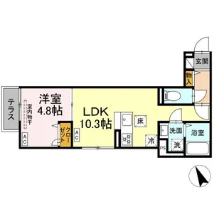 (仮称)中野区鷺宮3丁目PJ【1階】の間取り