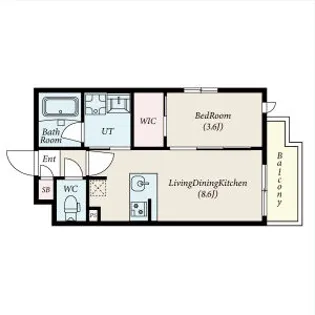コンポジット新宿柏木【3階】の間取り
