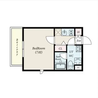コンポジット新宿柏木【206号室】の間取り