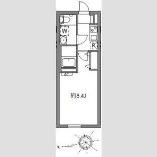 グランピア中野坂上【2階】の間取り