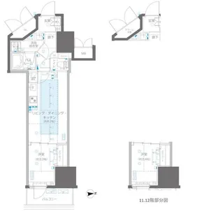 ZOOM信濃町【11階】の間取り