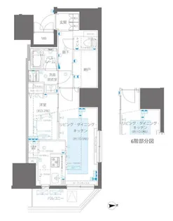 ZOOM信濃町【6階】の間取り