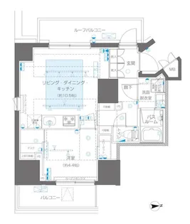 ZOOM信濃町【7階】の間取り
