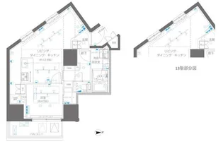 ZOOM信濃町【10階】の間取り