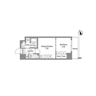 ENETIAL代官山【6階】の間取り