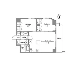 ENETIAL代官山【10階】の間取り