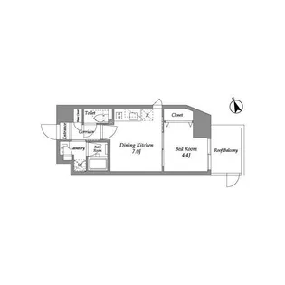 ENETIAL代官山【3階】の間取り