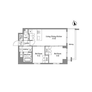 ENETIAL代官山【4階】の間取り