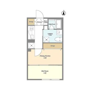 ガーデンレジデンス恵比寿【2階】の間取り