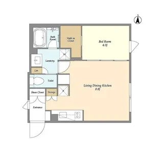 ガーデンレジデンス恵比寿【2階】の間取り