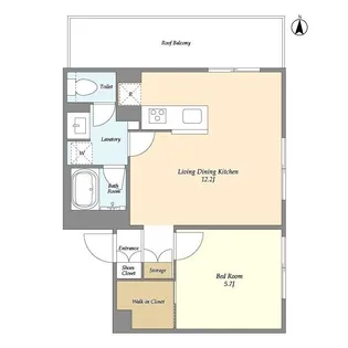 ガーデンレジデンス恵比寿【3階】の間取り
