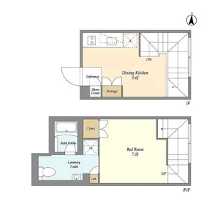 ガーデンレジデンス恵比寿【1階】の間取り