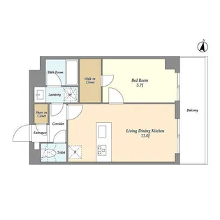 メゾンドオンディーヌ【3階】の間取り