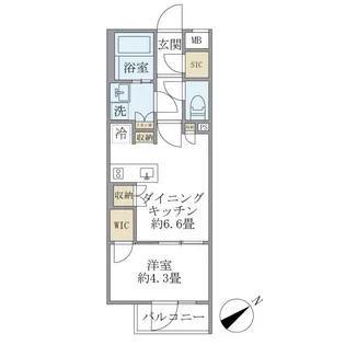 コンポジット早稲田鶴巻町【3階】の間取り