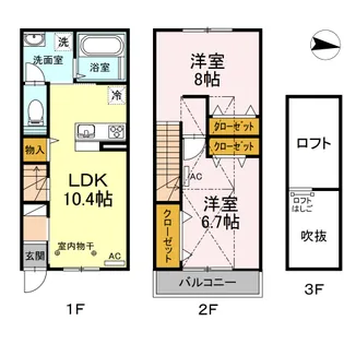 ワイズテラス【1階】の間取り