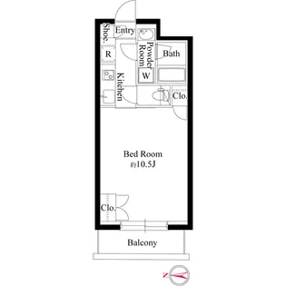 グランパセオ代々木上原Ⅱ【2階】の間取り