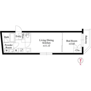 グランパセオ代々木上原Ⅱ【2階】の間取り