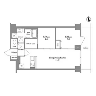 KDXレジデンス上板橋【5階】の間取り