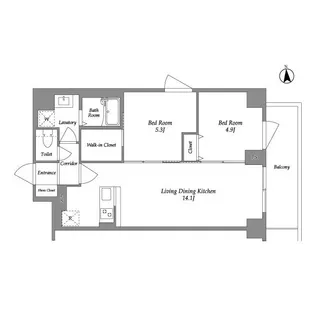 KDXレジデンス上板橋【6階】の間取り