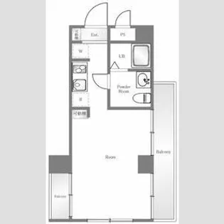 スカイコート早稲田【2階】の間取り
